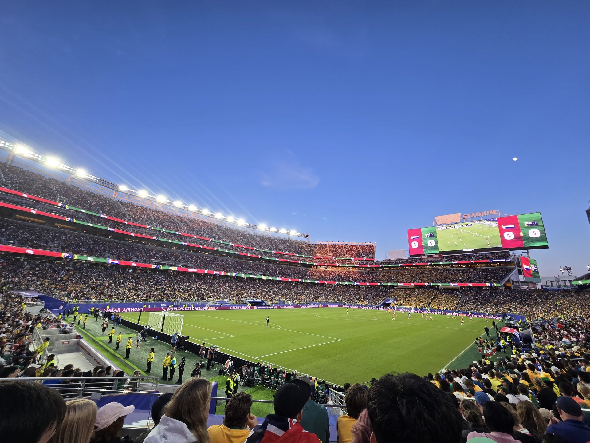 Fans at Levi's Stadium for Australia against Paraguay at the 2026 World Cup